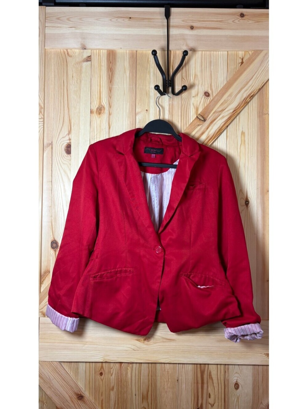 NEU Look Women's Red Blazer Size L